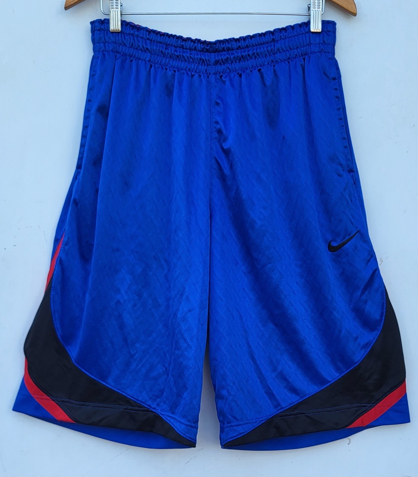 Men's Nike Drawstring Basketball Shorts (Blue) - 408119-493 - Size: Large