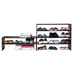 3 PCS Horizontal Organizer Storage Shelf Brown