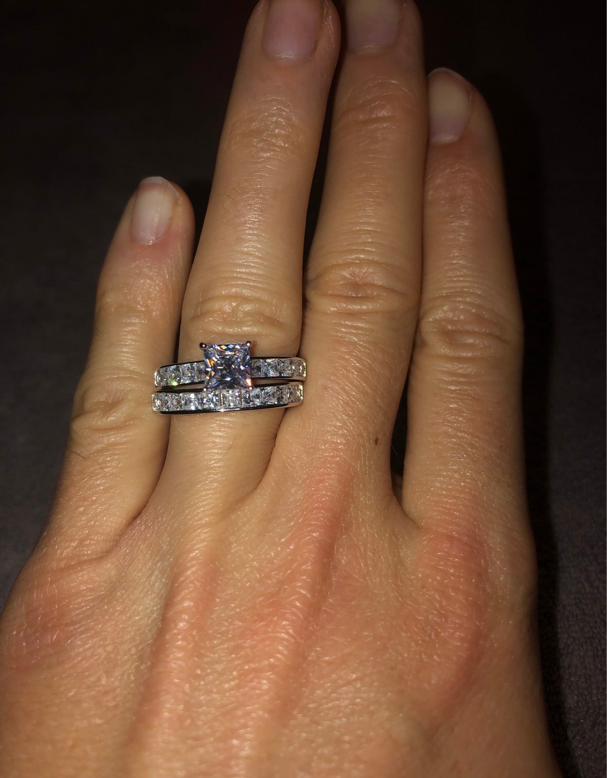 Genuine Zirconia by Swarovski .925 Wedding set