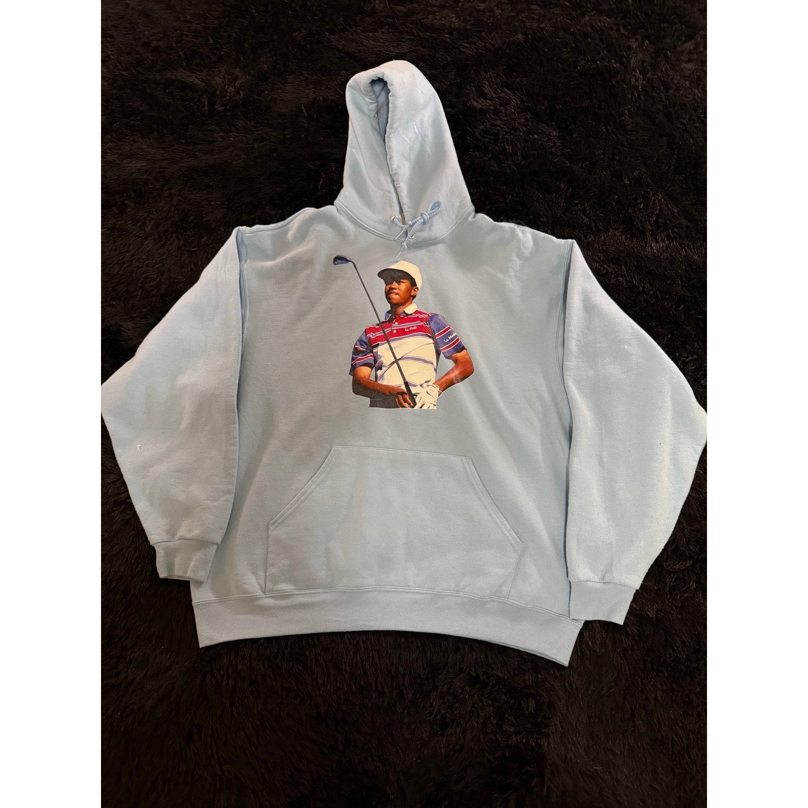 Men's Tiger Woods First Tournament Appearance Hoodie VTG Photo Pullover Sz XL