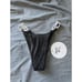 NWT Princess Polly KNOTTI RIBBED Set (Bikini & Top) Black size 2