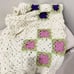 Vintage anthropologie grandma knit square throw blanket handmade granny square