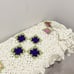 Vintage anthropologie grandma knit square throw blanket handmade granny square