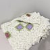 Vintage anthropologie grandma knit square throw blanket handmade granny square