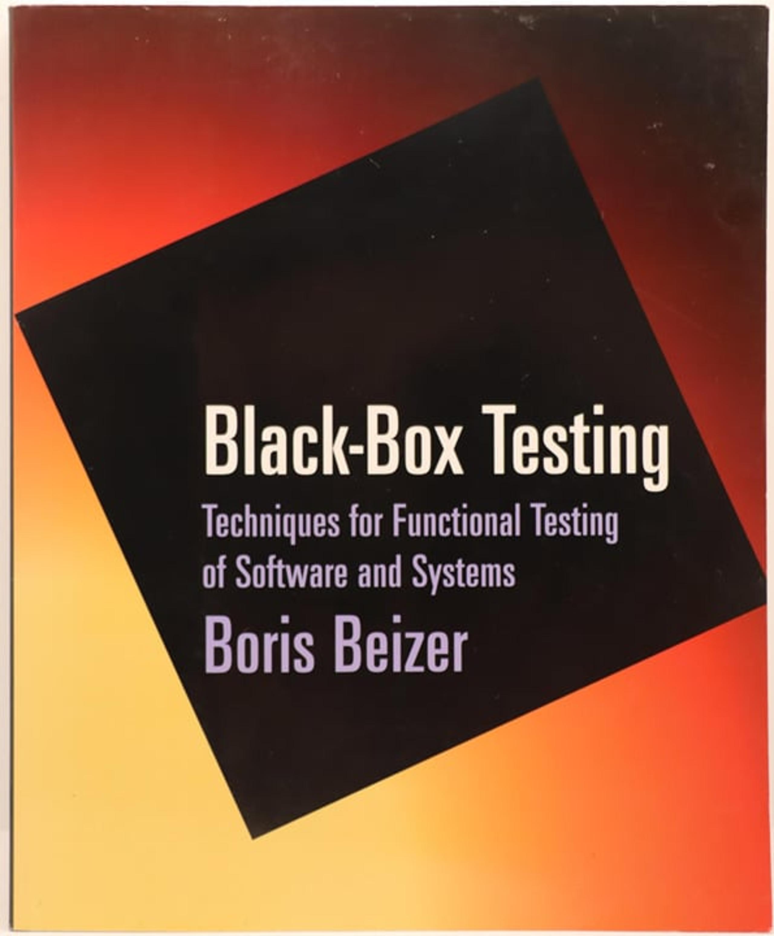 Black-Box Testing by Boris Beizer 1995 Paperback ISBN 0471120944