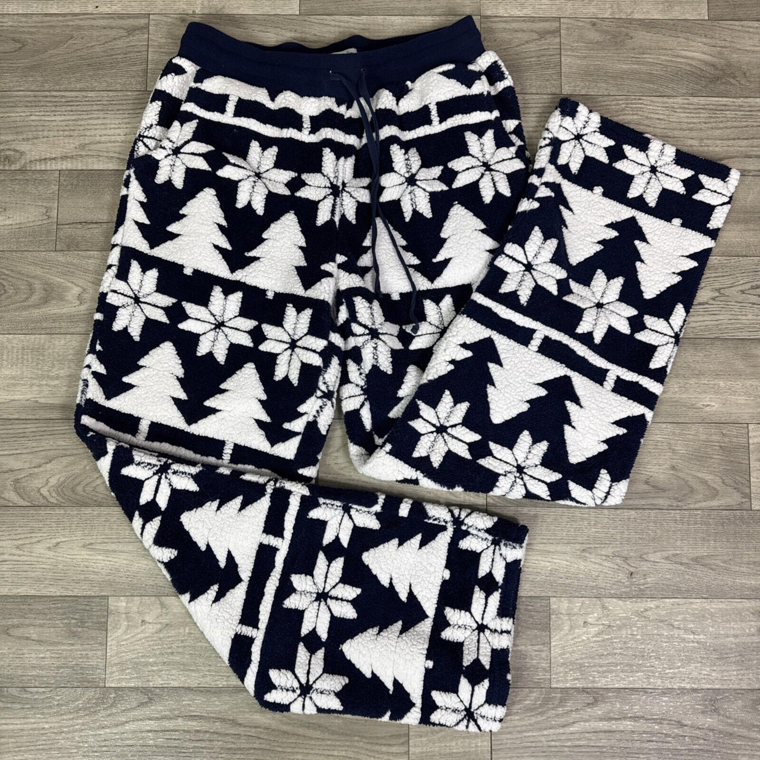 Women's Vera Bradley Navy Blue Nordic Forest Jacquard Fleece Pajama Pants sz S