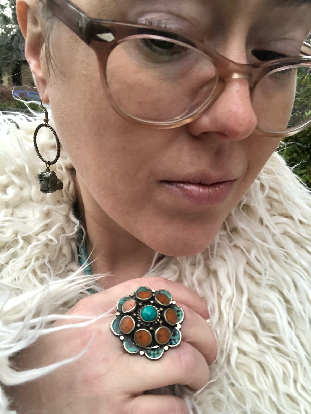 Vintage Turquoise and Coral
