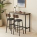 Rustic Bar Table Set w/ 2 Stools (43 )