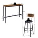 Rustic Bar Table Set w/ 2 Stools (43 )