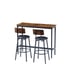 Rustic Bar Table Set w/ 2 Stools (43 )
