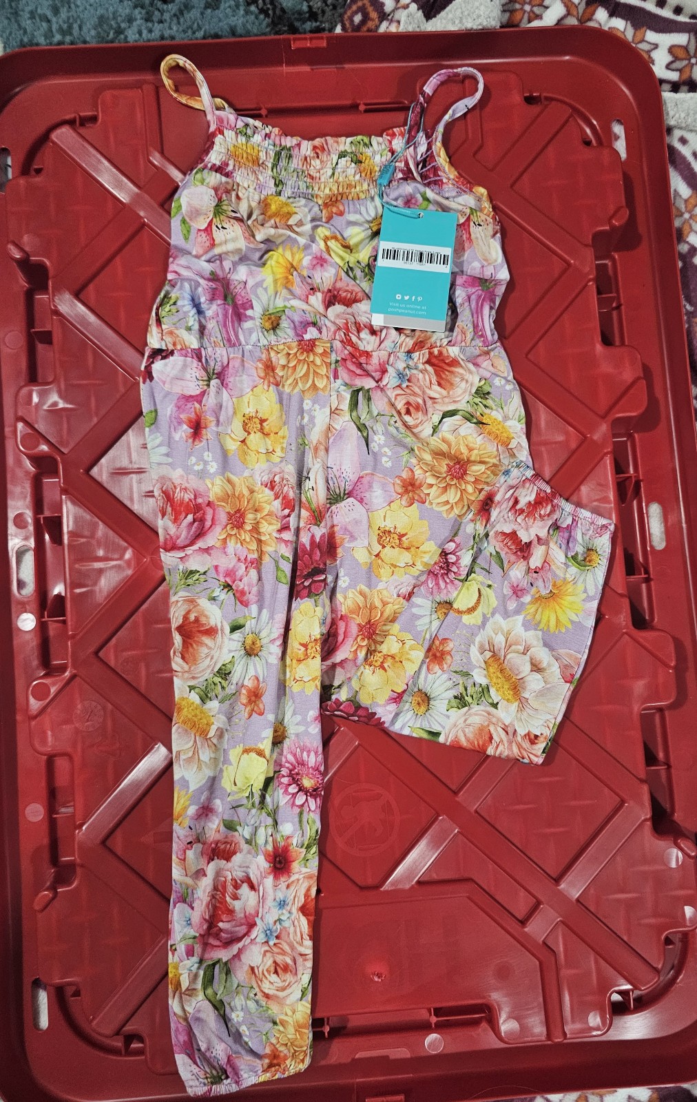 NWT POSH Peanut 2T Spaghetti strap long pant romper