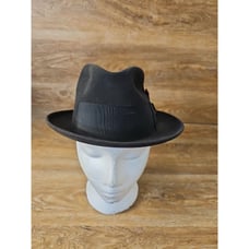 Vintage 1950s Resistol Self Conforming Medorol Fedora Hat Feathers 6-7/8