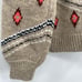 Lou & Grey Fringe Fair Isle Turtleneck Sweater Boho Western Wool Blend Size M