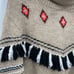 Lou & Grey Fringe Fair Isle Turtleneck Sweater Boho Western Wool Blend Size M
