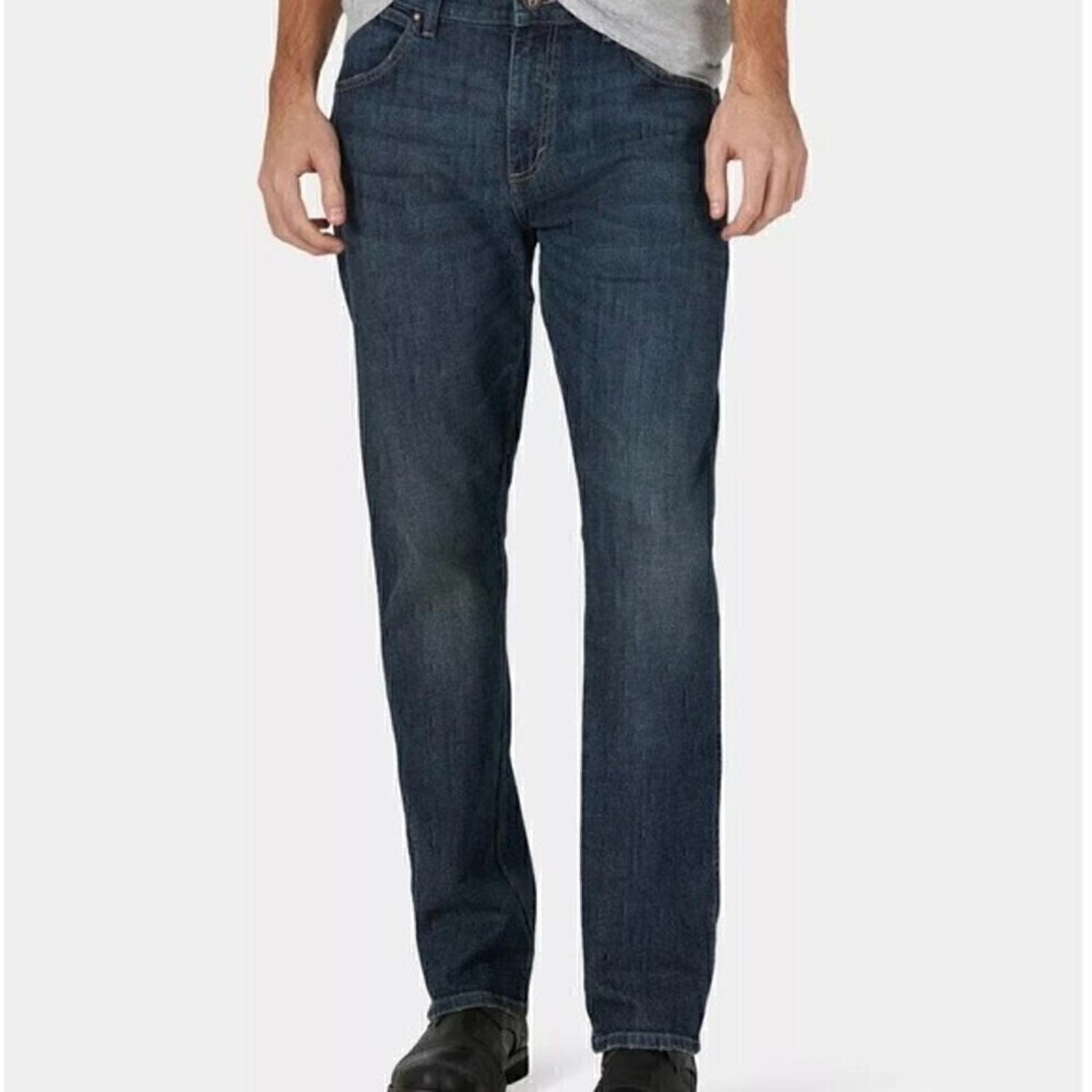 New WRANGLER Men's Wrangler Legacy Straight-Leg Slim Straight Jeans blue 33W/32