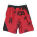 ADIDAS BASKETBALL 9 Logo Poppers Mens Shorts LARGE Training ~ Red