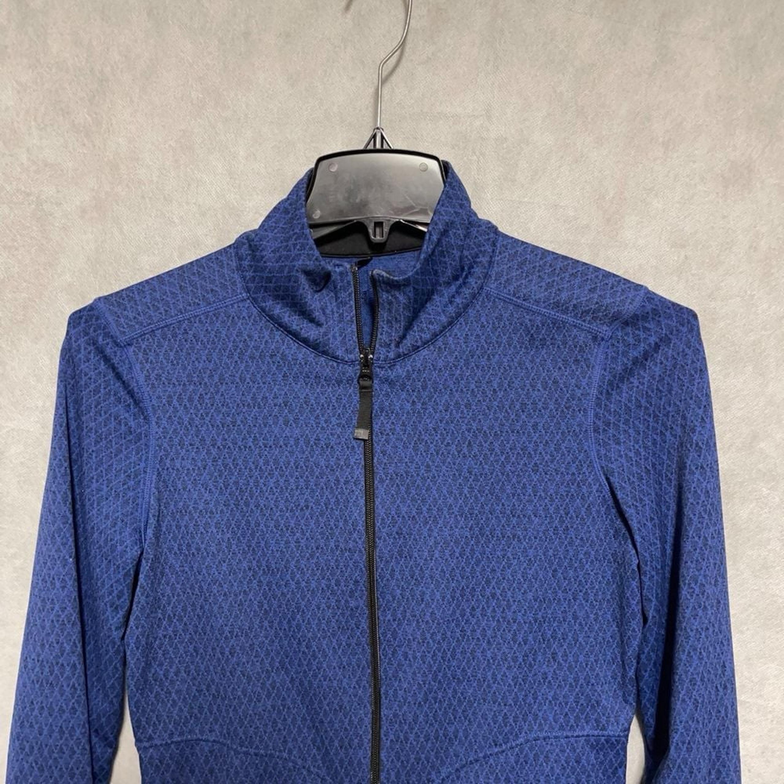 Prana Jacket Women M Zip Geometric Hiking Outdoor Performance Active Lightweight