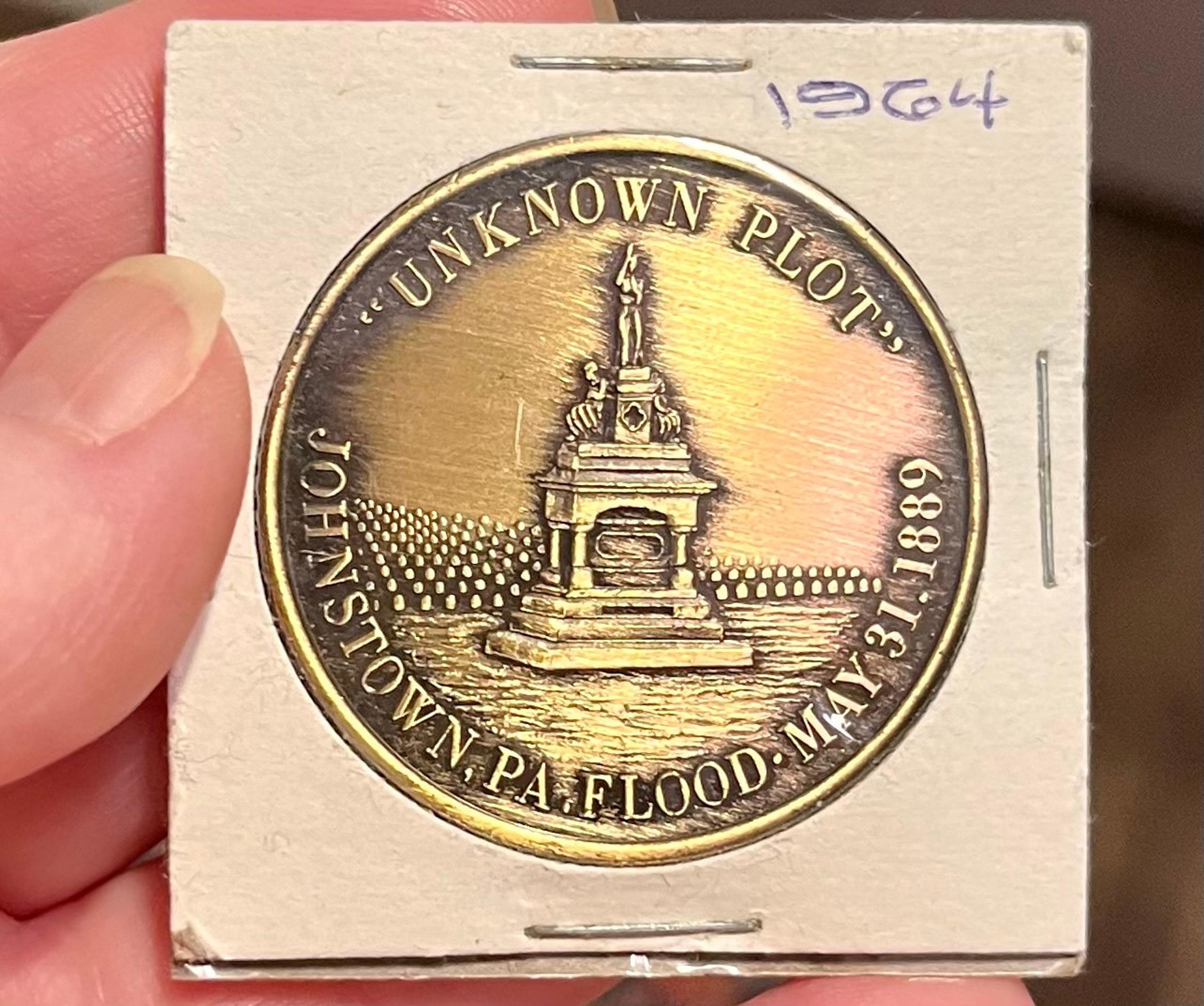 1964 Johnstown PA Coin Medal Token Flood Commemorative Inclined plane