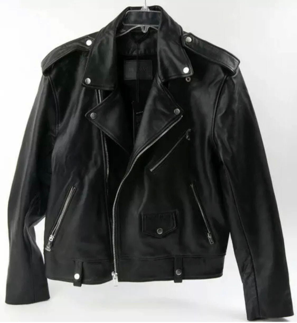 Hudson Jeans Leather Jacket Size Large