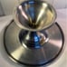 Strawberry Shortcake Stand Ceramic Cake Cover With Stainless Steel Pedestal