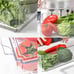 10-pack Clear Stackable Refrigerator Organizer Bins with 4 liners
