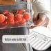 10-pack Clear Stackable Refrigerator Organizer Bins with 4 liners