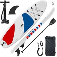 Inflatable paddle board