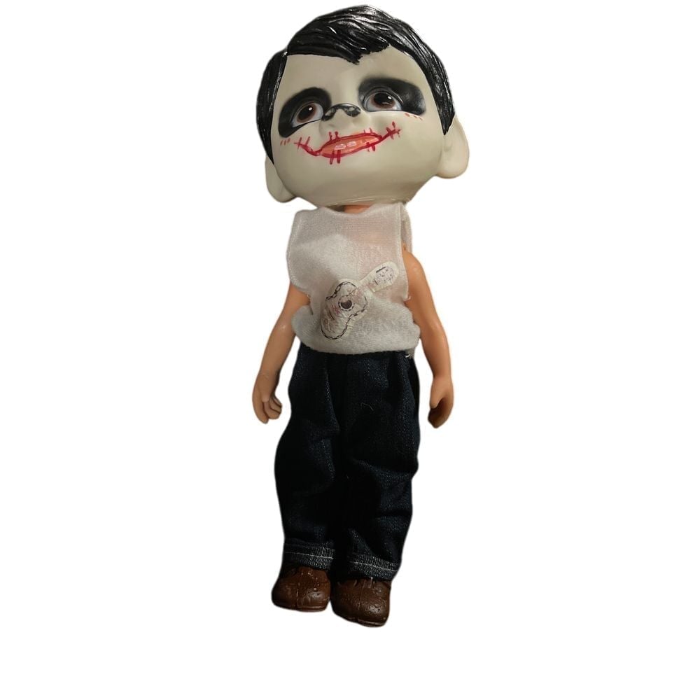 Creepy Clown Boy Doll Figurine Halloween Decor Collectible Gothic Toy