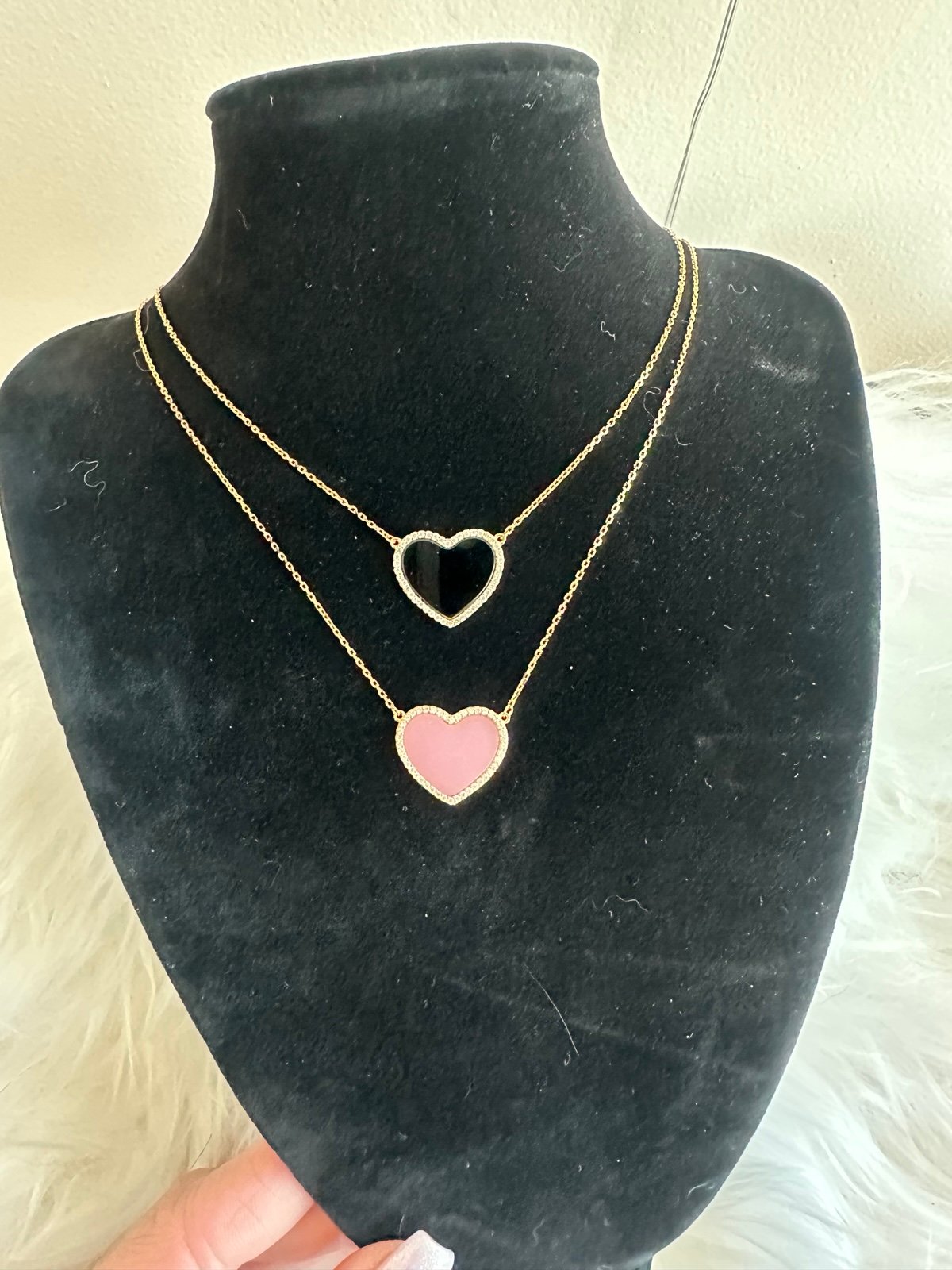 NWT Rachel Zoe bundle heart necklaces