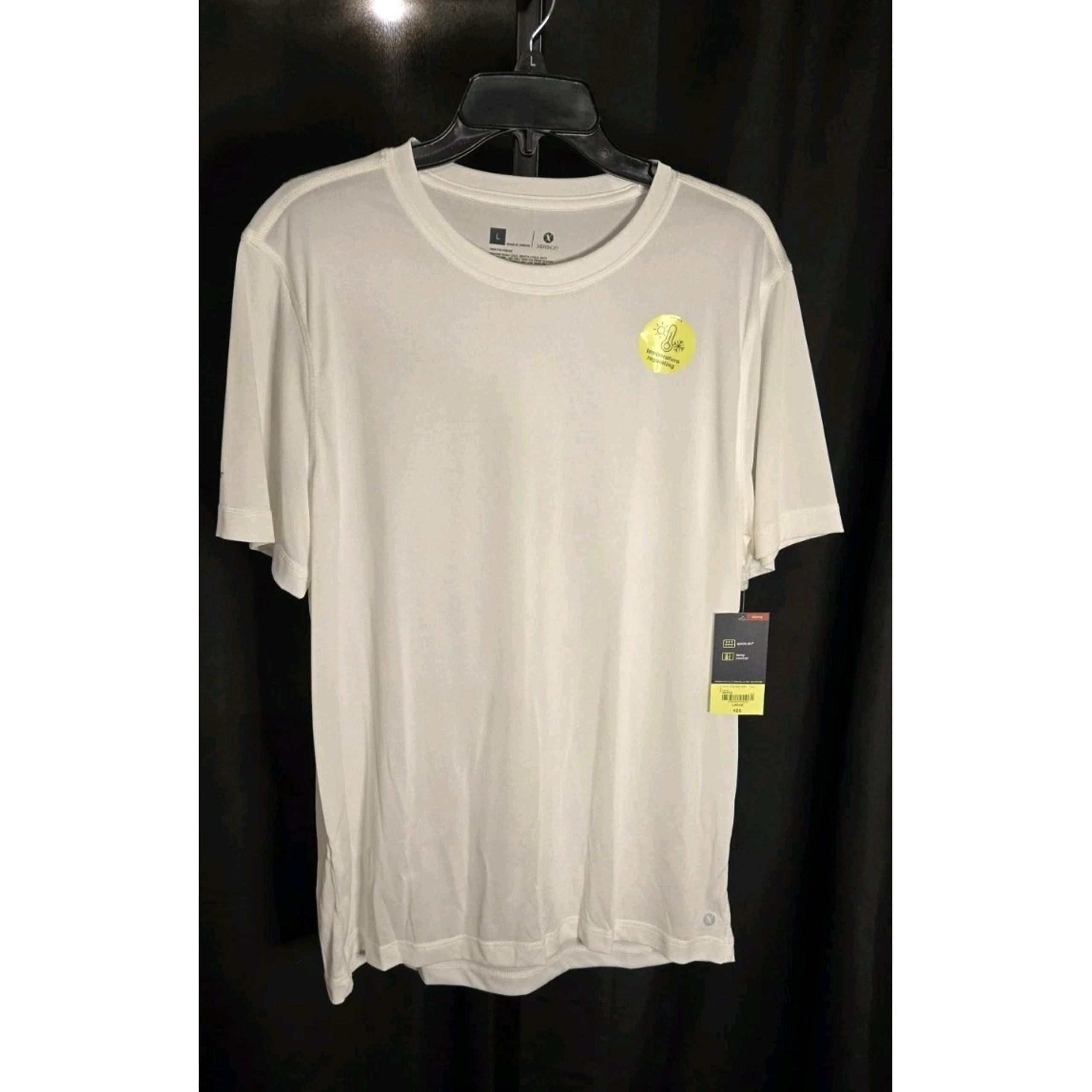 Men's Size Large White T-shirt Xersion Short Sleeve