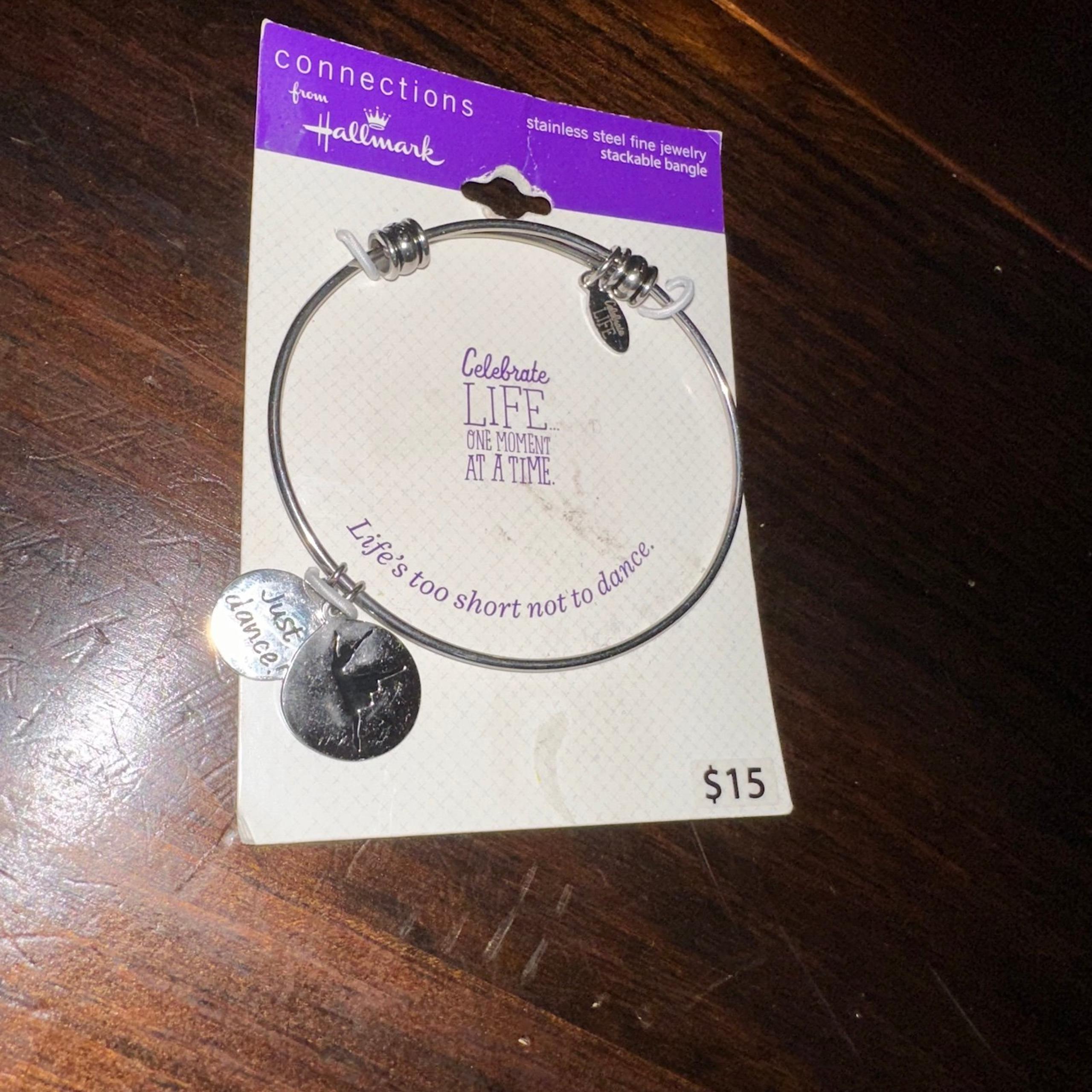 Hallmark Just Dance Stainless Steel Bangle/Bracelet