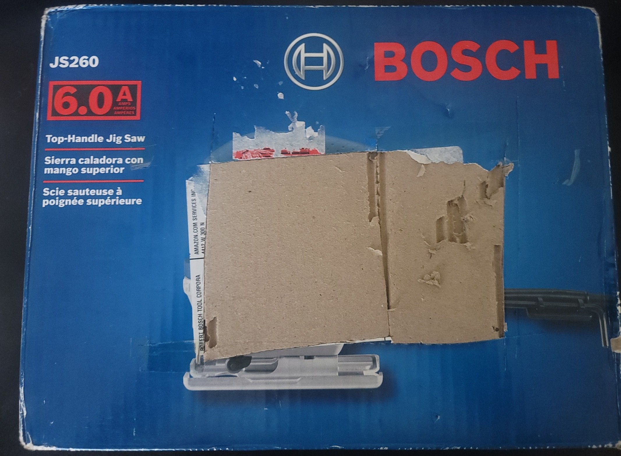 Bosch JS260 6 Amp Heavy Duty Steel Variable Speed Top Handle Jig Saw NEW!!