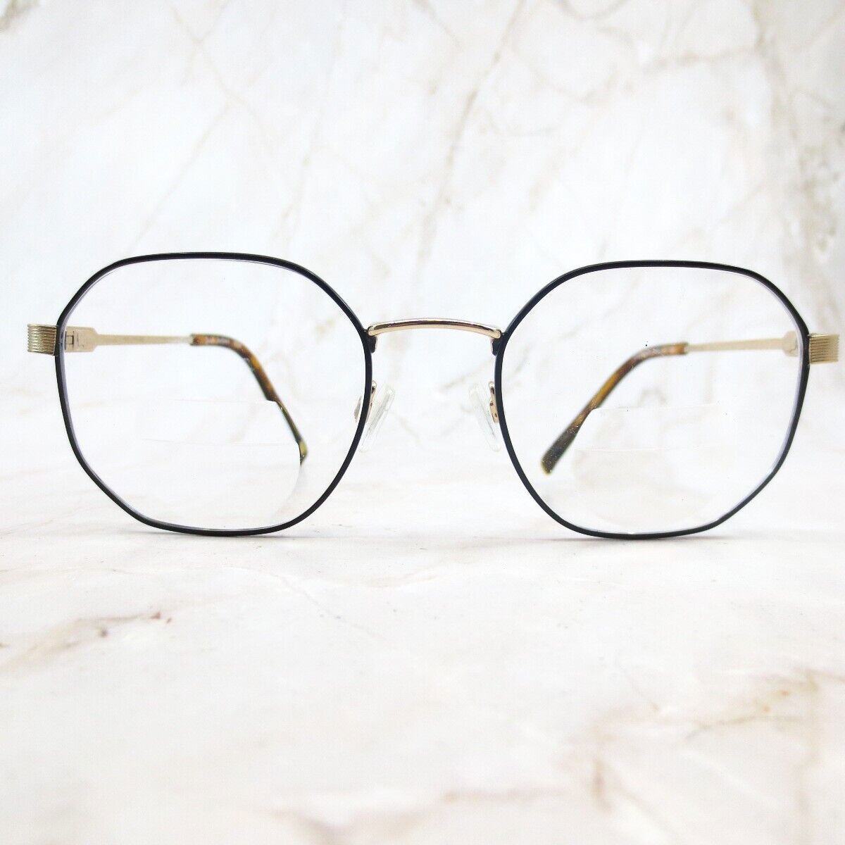 Randy Jackson Eyeglasses Frame Zyloware 021 Womens Black Metal Polygon 52-21-150