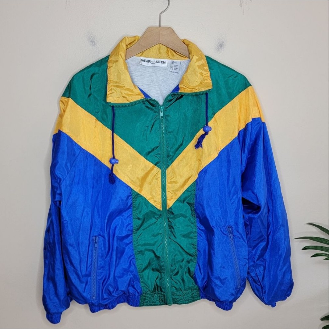 Vintage Wear2BSeen | Colorblock Windbreaker Jacket