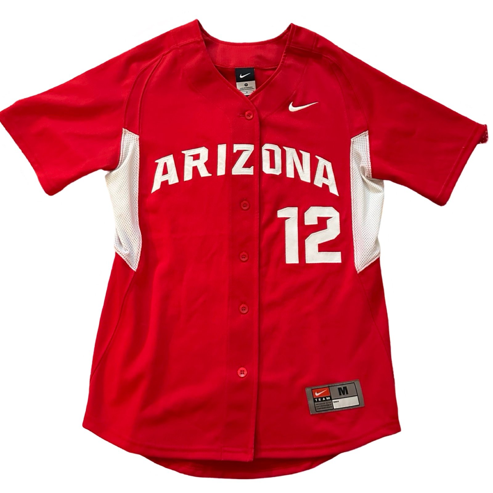 Vintage 2010s Nike Arizona Wildcats Softball Jersey, Medium, Red