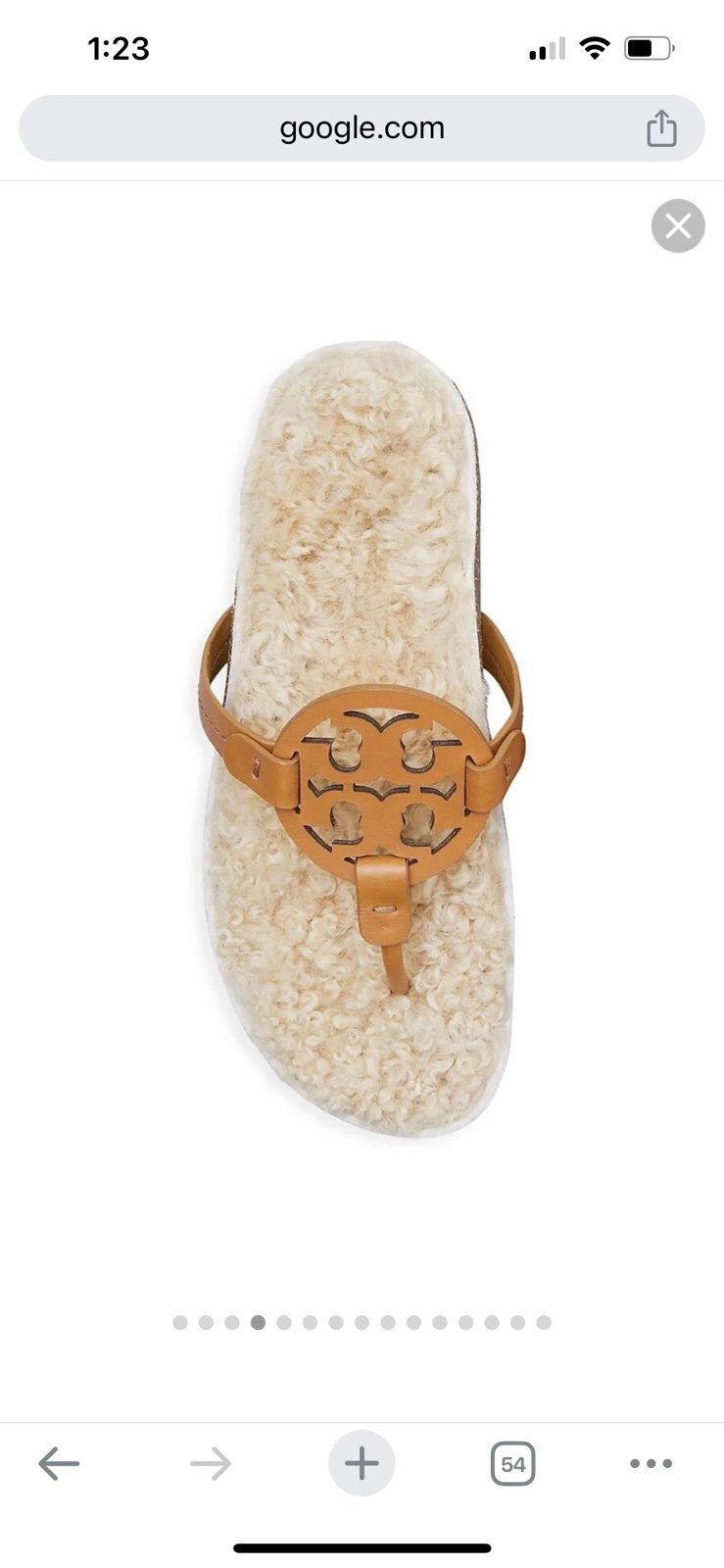 Tory Burch Miller Cloud Shearling Sandals