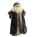 Large 21 Tall Santa Tree Topper Blue Velvet Cloak Robe With Blue Gemstones