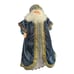 Large 21 Tall Santa Tree Topper Blue Velvet Cloak Robe With Blue Gemstones