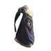 Large 21 Tall Santa Tree Topper Blue Velvet Cloak Robe With Blue Gemstones