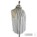 FRAME White Ramie Black Embroidered Ruffle Mock Neck Halter Top | SZ S/P
