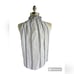FRAME White Ramie Black Embroidered Ruffle Mock Neck Halter Top | SZ S/P
