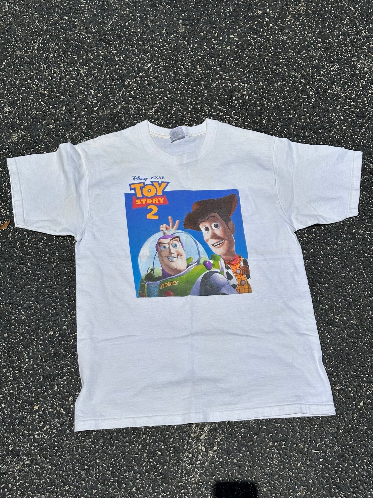 Vintage Toy Story 2 Disney Tee Size Medium Cast member movie promo