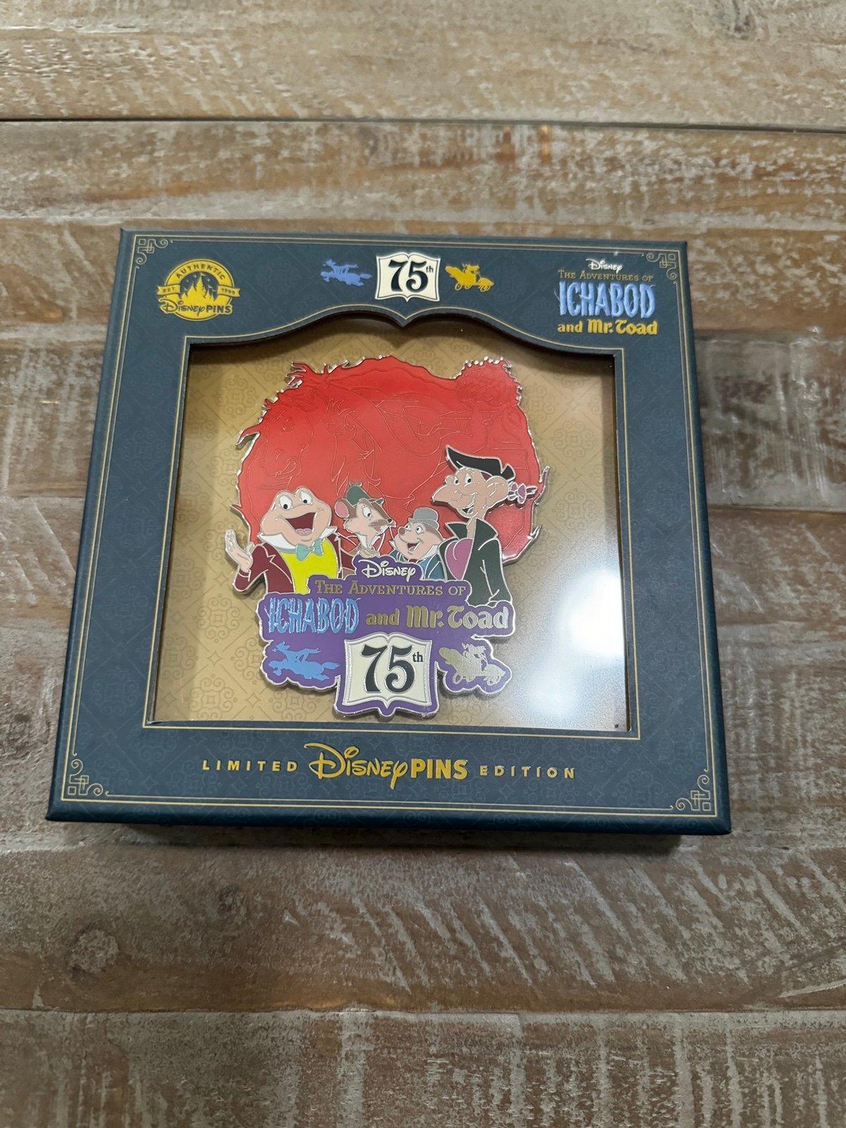 Disney D23 Expo Ichabod Mr Toad 75th Anniversary Pin Limited Edition 2024 soldou