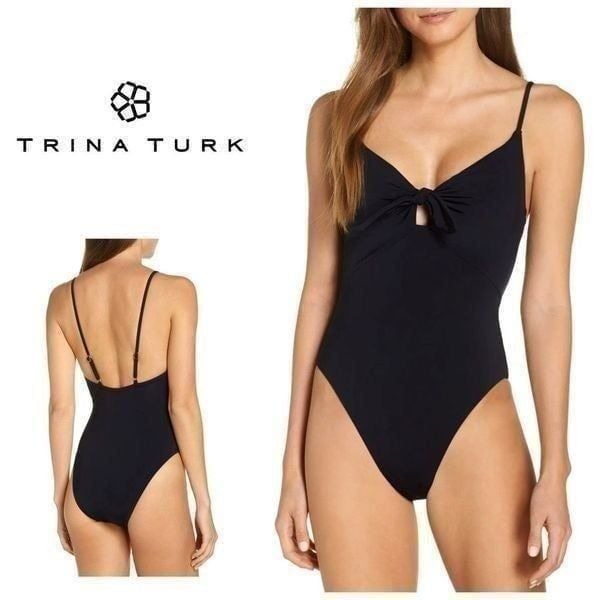 New Trina Turk black swimsuit. Retails 142