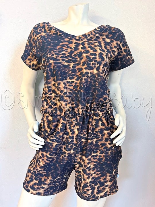 *NEW* Ladies' Medium Animal Print Romper