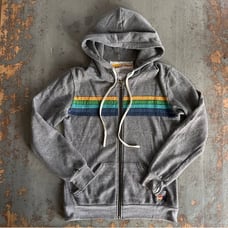 Aviator Nation 5-Stripe Zip Hoodie