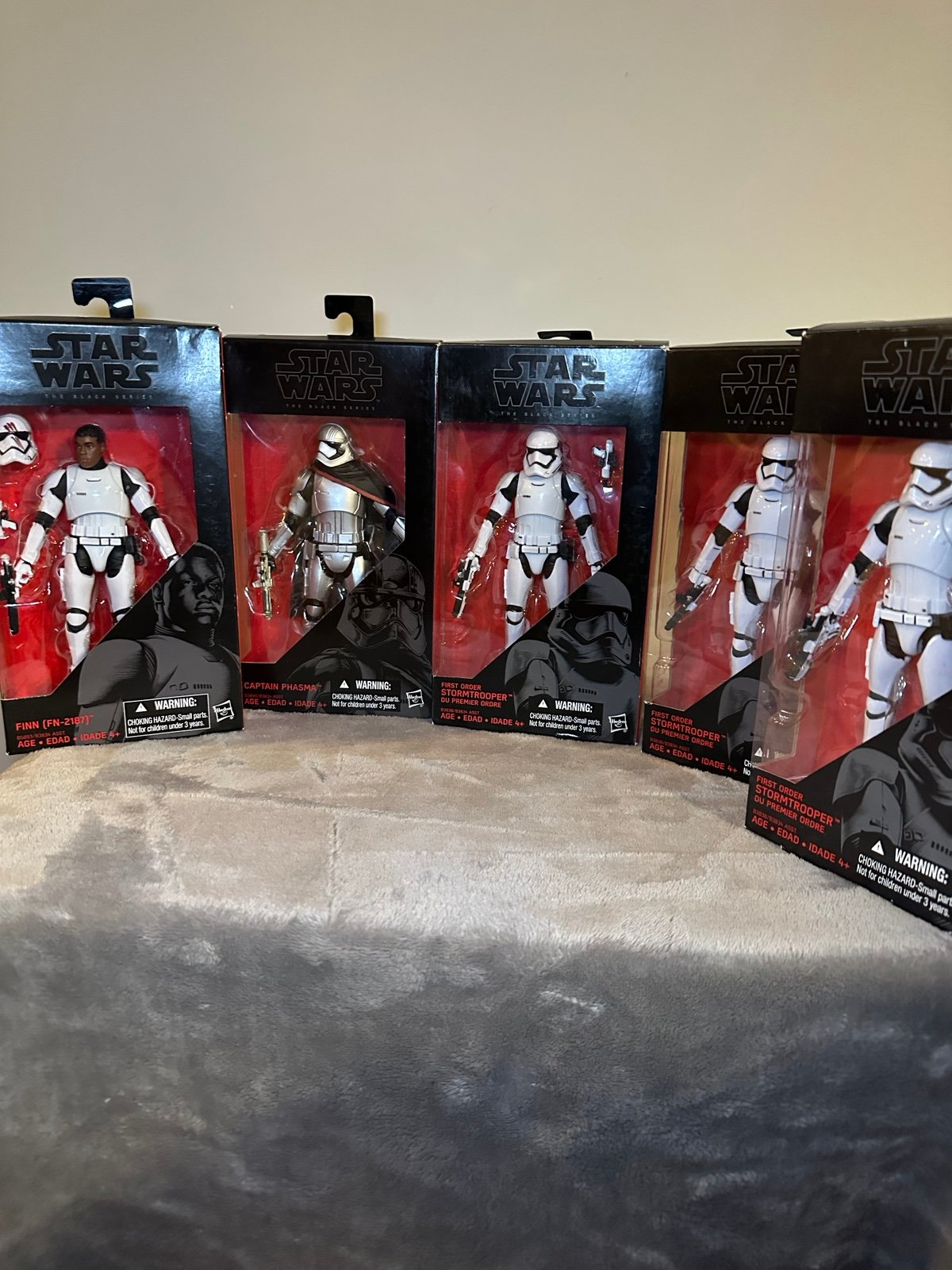 Star Wars Black Series - first Oder stormtrooper - Finn - Captain Phasma