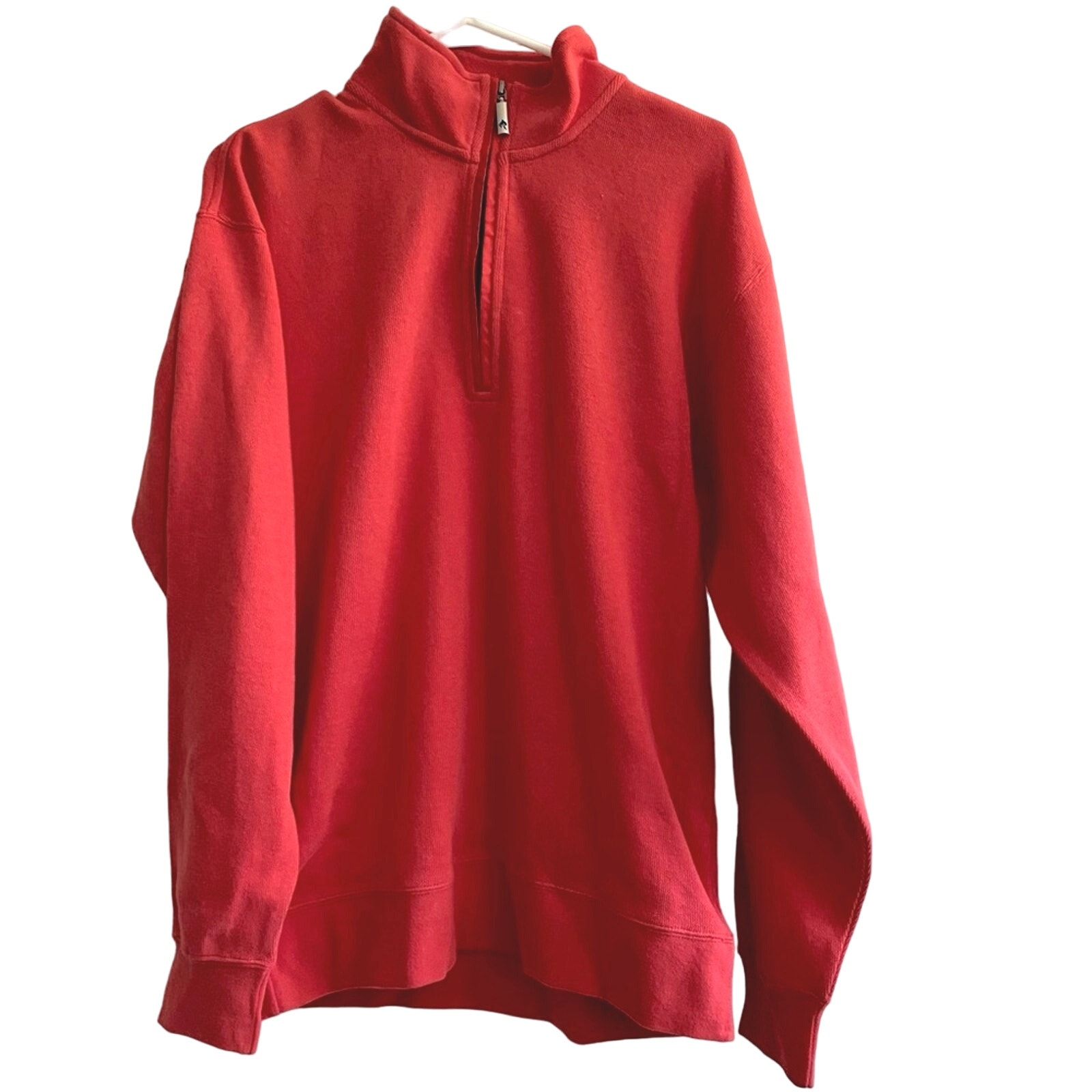 Men’s Orvis red pull over sweatshirt size medium