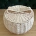 Pink Bow woven basket