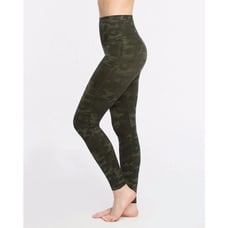 Brand New SPANX Look At Me Now Seamless Green Camo Leggings Medium